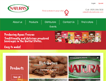 Tablet Screenshot of naturasfoods.com